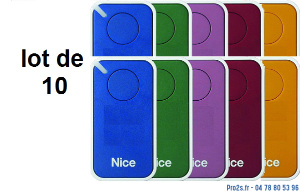 telecommande 10x-nice inti 1 multicolors interieur