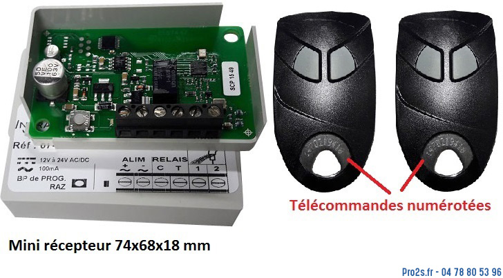 telecommande Kit eco 2tel face