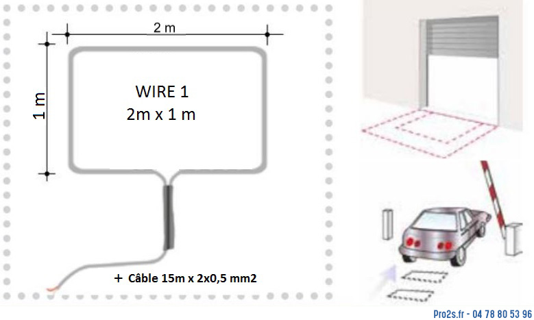 telecommande b-magnetique wire1-6m face