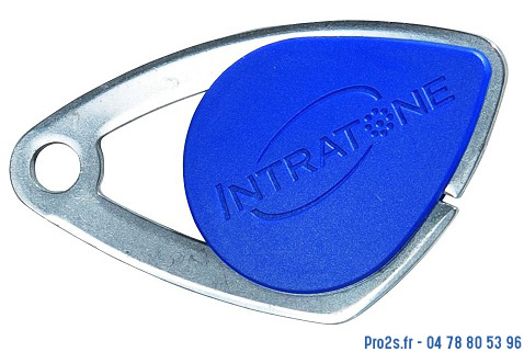 telecommande intratone badge bleu-08-0103 face