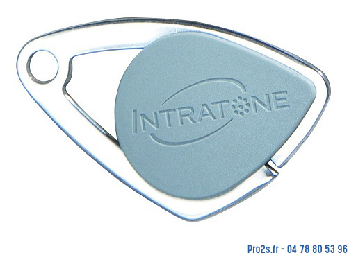 telecommande intratone badge gris-08-0102 face