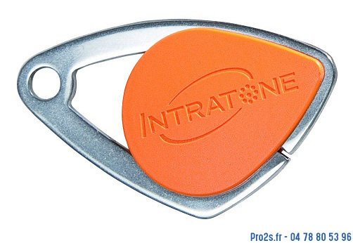 telecommande intratone badge orange-08-0108 face