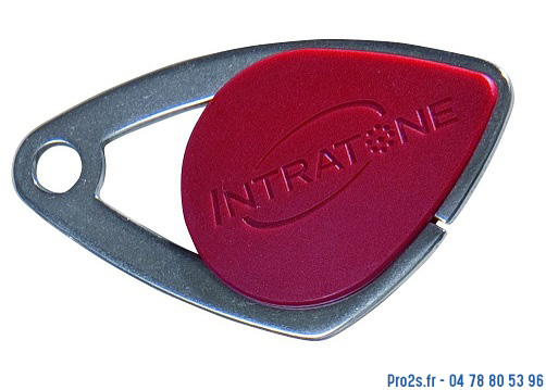 telecommande intratone badge rouge-08-0104 face