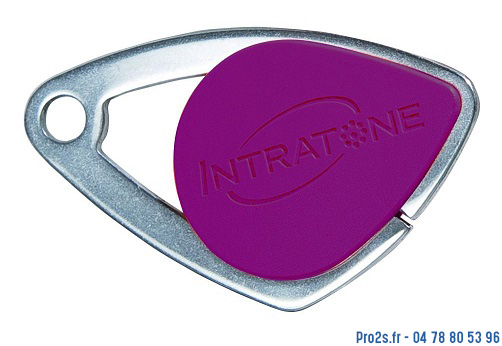 telecommande intratone badge violet-08-0109 face