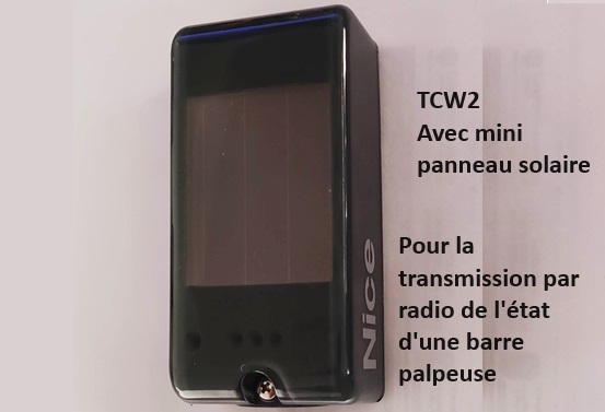 telecommande nice tcw2 solaire face
