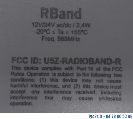telecommande radioband-ru-1g 1003180 cote