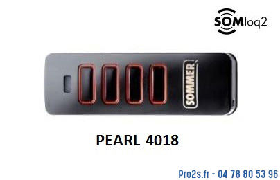 telecommande sommer pearl 4018 face